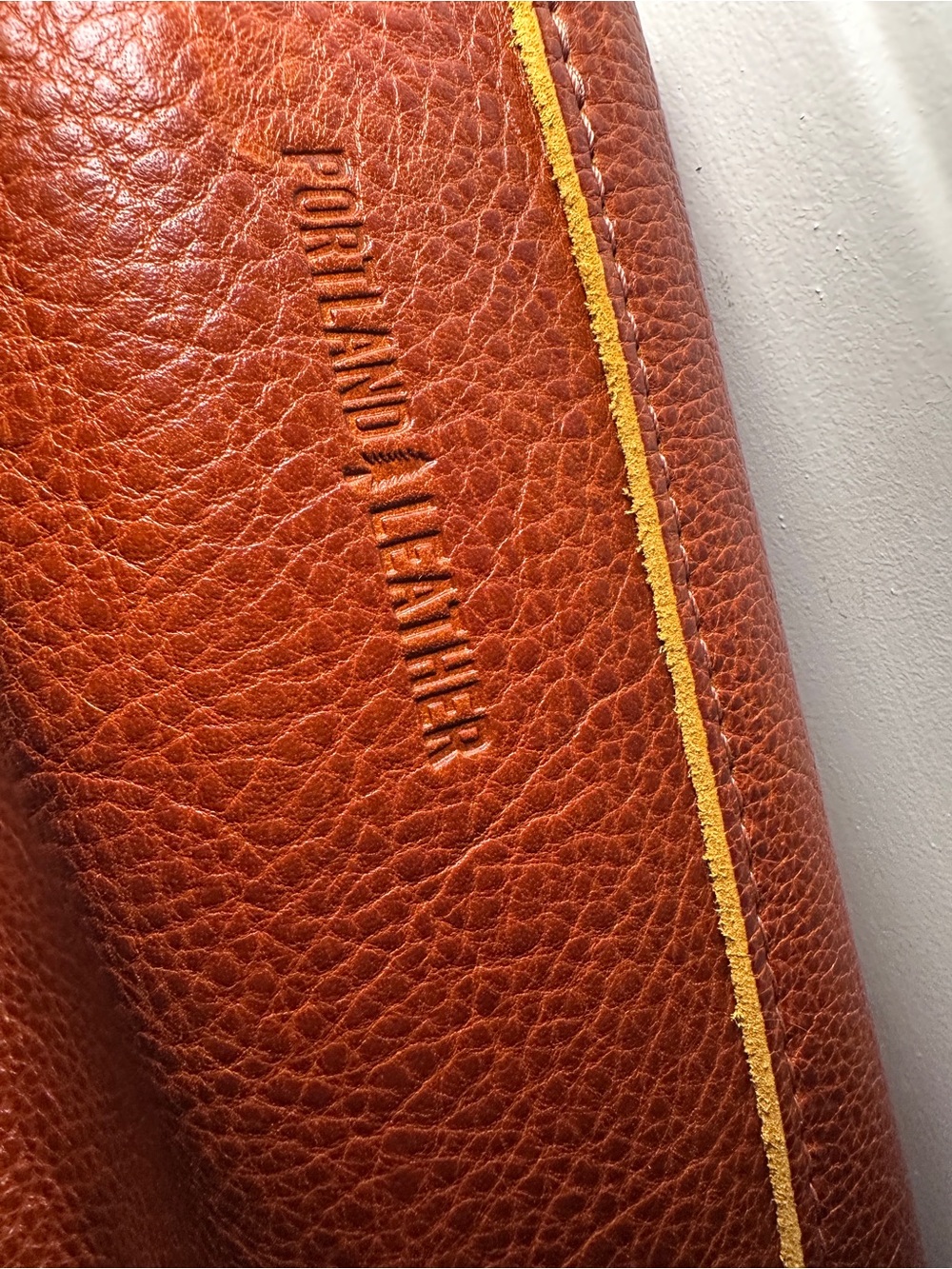 Portland Leather Large Devan Bucket Tote - Nutmeg - Picture 7 of 13